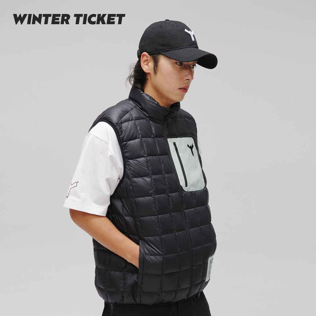 WINTER TICKET暖甲雪境系列保暖层滑雪户外羽绒无袖马甲