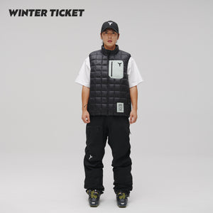 WINTER TICKET暖甲雪境系列保暖层滑雪户外羽绒无袖马甲