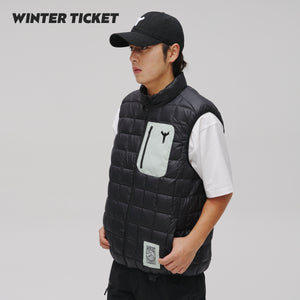 WINTER TICKET暖甲雪境系列保暖层滑雪户外羽绒无袖马甲