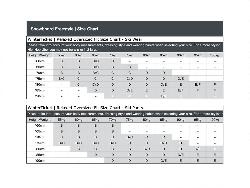 WINTER TICKET2425新款紫色宽大Oversize单双板自由式滑雪裤子