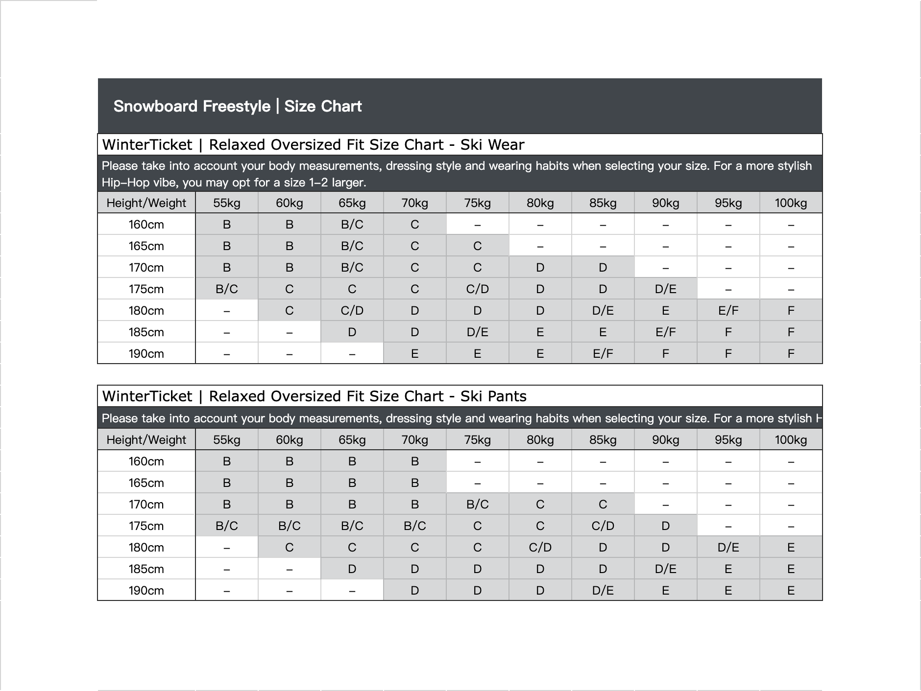 WINTER TICKET2425新款紫色宽大Oversize单双板自由式滑雪裤子