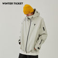 WinterTicket双单板自由式OVERSIZE宽大嘻哈Recco百草霜滑雪3L夹克雪服