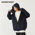 WinterTicket双单板自由式OVERSIZE宽大嘻哈Recco滑雪3L深藏青色雪服