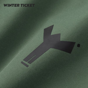 WINTER TICKET 军绿色宽大Oversize单双板自由式滑雪裤子