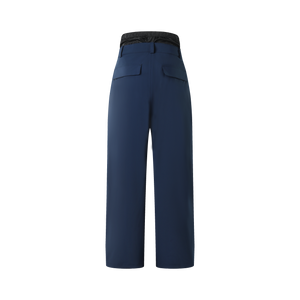 WINTER TICKET 藏青色宽大Oversize单双板自由式滑雪裤子