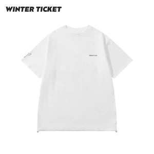 WINTERTICKET 2627 New Freestyle Baggy Hip-Hop Unisex Round Neck Dinosaur Print Short Sleeve T-Shirt