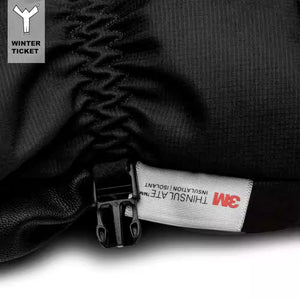 WINTER TICKET Anti-Bacterial Odor-Resistant Waterproof Warm Fleece-Lined Winter 3M Mittens for Skiing (Snowboard/Ski)