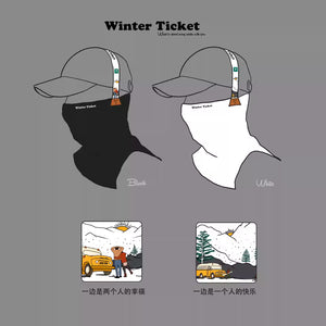 WinterTicket单双板保暖显瘦防风内层干燥v滑雪护脸设计师发箍款