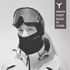 WINTER TICKET Ski Windproof Balaclava Winter Face Mask Black and White Men's, Women's, and Children's Outdoor Gear