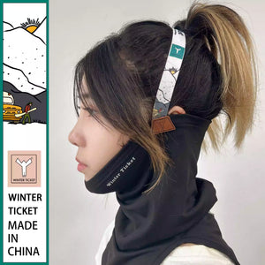 WinterTicket单双板保暖显瘦防风内层干燥v滑雪护脸设计师发箍款