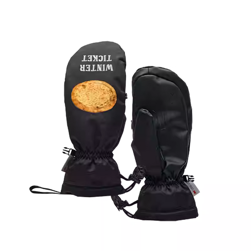 WINTER TICKET 抗菌除臭防水保暖加绒连指冬季3m单双板滑雪手套