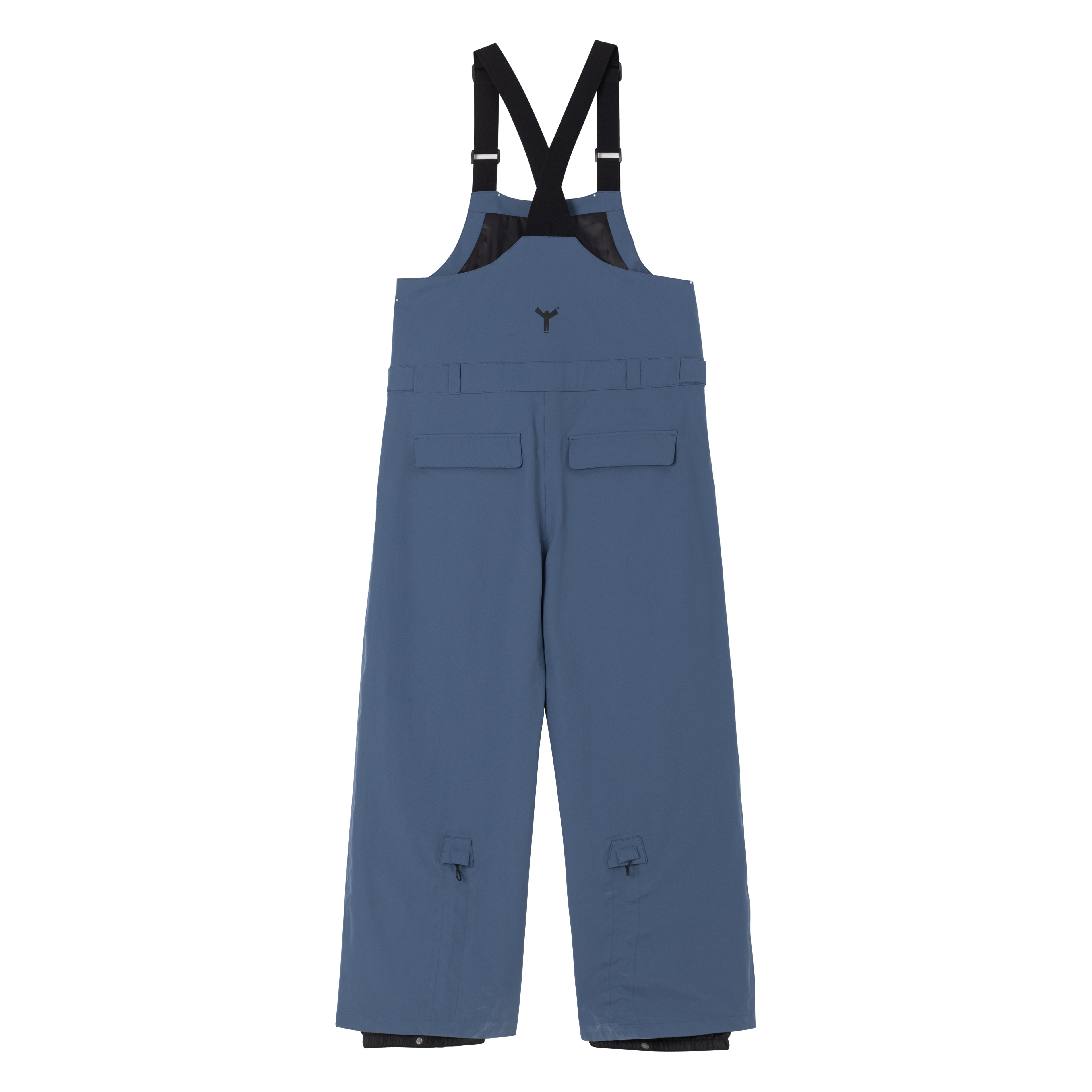 WINTER TICKET单双板自由式宽松嘻哈oversize野雪暗灰蓝背带裤