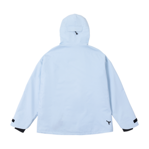 WinterTicket Unisex Freestyle Oversized Hip-Hop Recco Ski 3L Jacket Light Blue Snow Suit