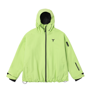 WinterTicket Snowboard Freestyle OVERSIZE Loose Hip-Hop Recco Ski 3L Fluorescent Yellow Jacket Snowsuit